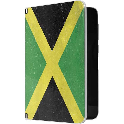 Jamaica Flag Distressed Surface Duo Skin