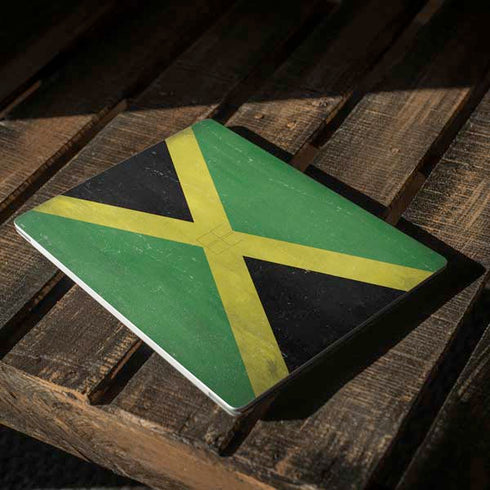 Jamaica Flag Distressed Surface Laptop 2 Skin