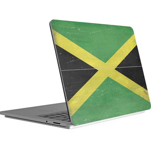 Jamaica Flag Distressed Surface Laptop Studio Skin