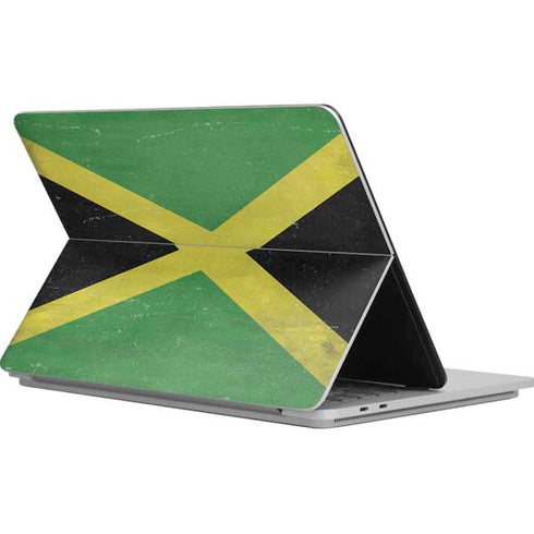 Jamaica Flag Distressed Surface Laptop Studio Skin