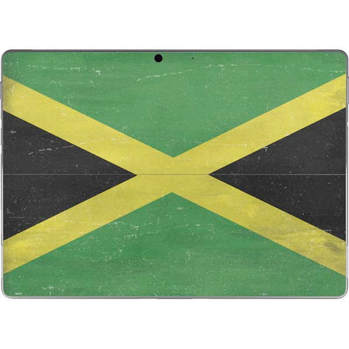 Jamaica Flag Distressed Surface Pro 8 Skin