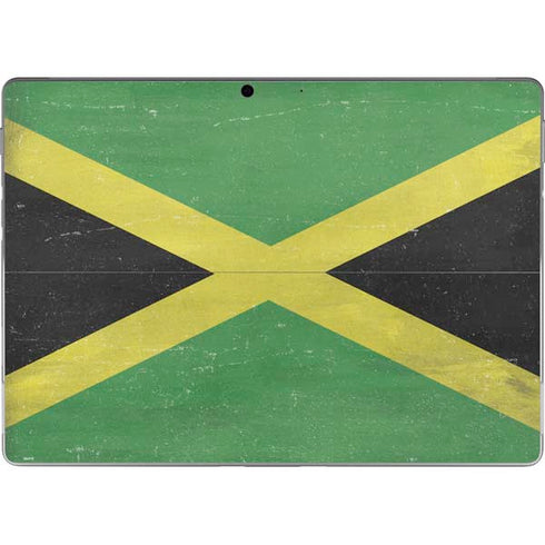 Jamaica Flag Distressed Surface Pro 9 Skin
