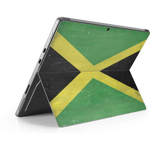 Jamaica Flag Distressed Surface Pro 9 Skin