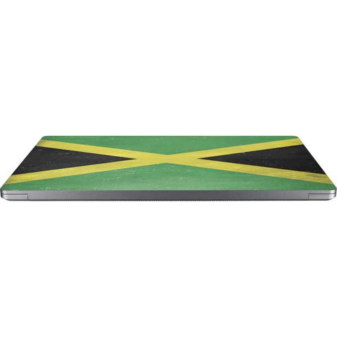 Jamaica Flag Distressed Universal Laptop 12in (9.8 x 6.8in) Skin
