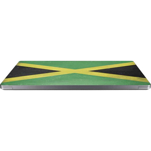 Jamaica Flag Distressed Universal Laptop 14in (11.4 x 8.2in) Skin