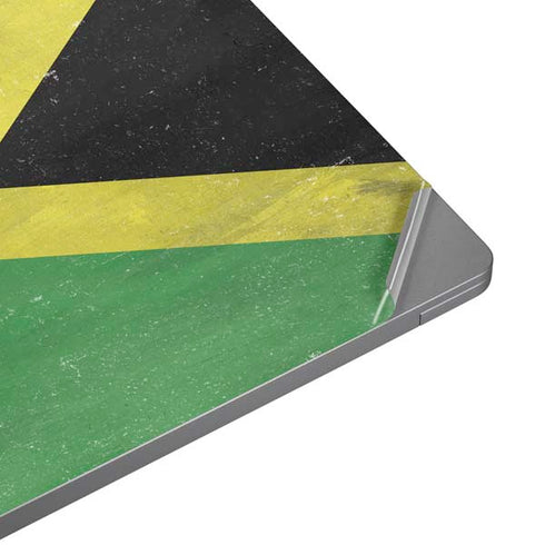 Jamaica Flag Distressed Universal Laptop 16in (13 x 9.4in) Skin
