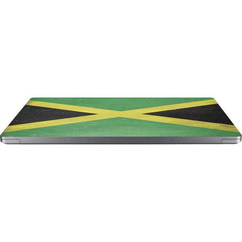 Jamaica Flag Distressed Universal Laptop 17in (13.8 x 10in) Skin