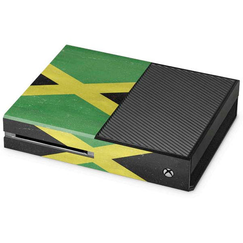 Jamaica Flag Distressed Xbox One Console Skin