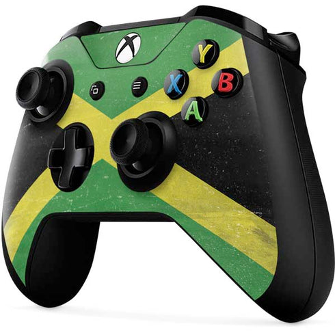 Jamaica Flag Distressed Xbox One X Controller Skin