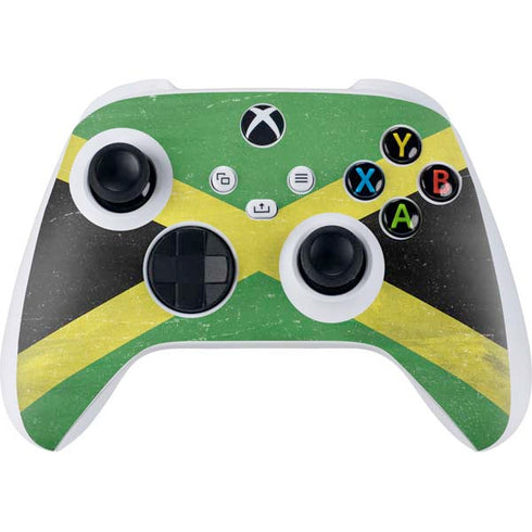 Jamaica Flag Distressed Xbox Series S Controller Skin