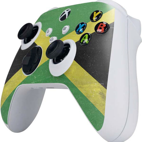 Jamaica Flag Distressed Xbox Series S Controller Skin
