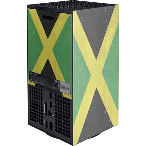 Jamaica Flag Distressed Xbox Series X Console Skin