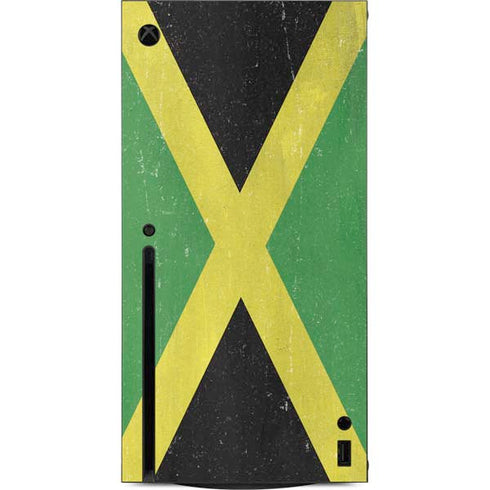Jamaica Flag Distressed Xbox Series X Console Skin
