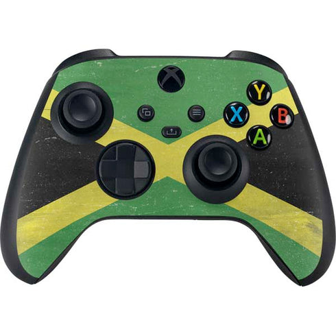 Jamaica Flag Distressed Xbox Series X Controller Skin