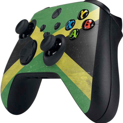 Jamaica Flag Distressed Xbox Series X Controller Skin