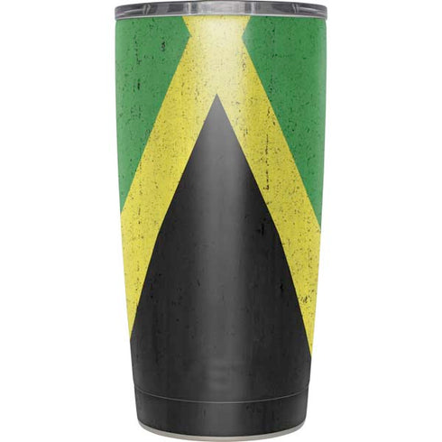 Jamaica Flag Distressed Yeti 20oz Tumbler Skin