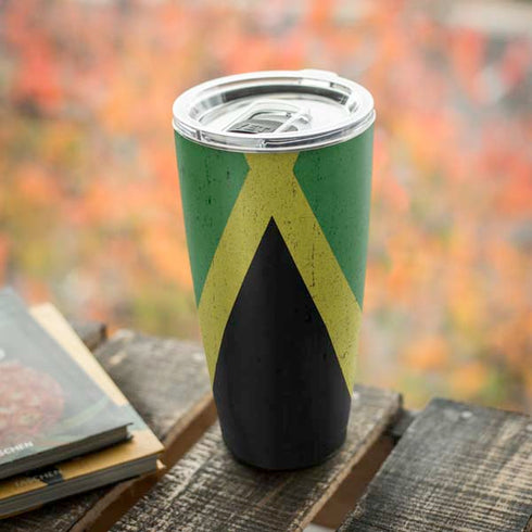 Jamaica Flag Distressed Yeti 20oz Tumbler Skin