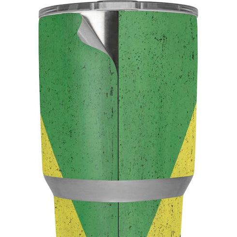 Jamaica Flag Distressed Yeti 30oz Rambler Tumbler Skin