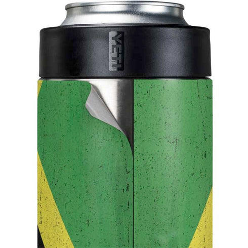 Jamaica Flag Distressed Yeti Colster Can Insulator Skin