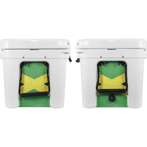 Jamaica Flag Distressed YETI Tundra 45 Hard Cooler Skin
