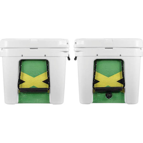 Jamaica Flag Distressed YETI Tundra 65 Hard Cooler Skin