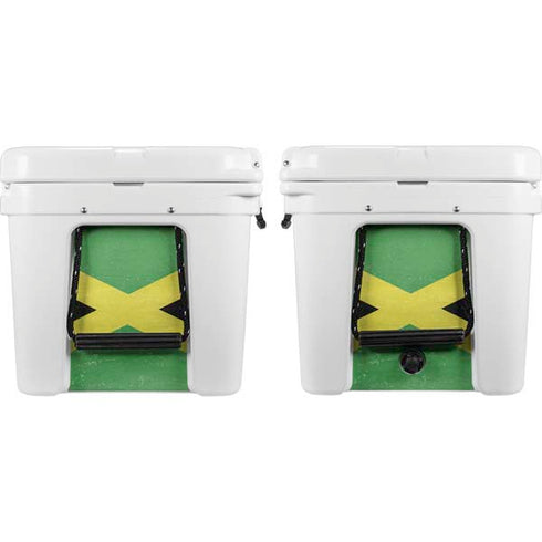 Jamaica Flag Distressed YETI Tundra 75 Hard Cooler Skin