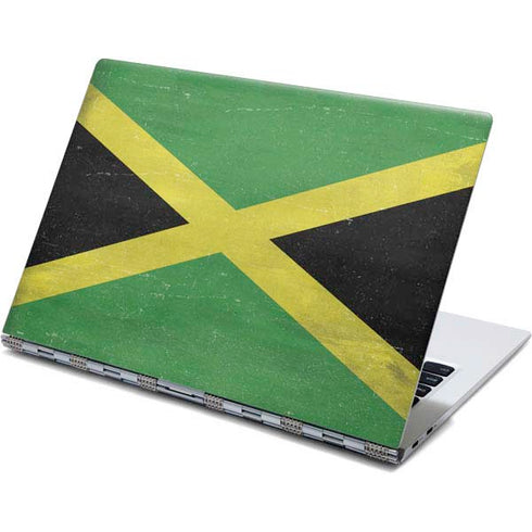 Jamaica Flag Distressed Yoga 910 2-in-1 14in Touch-Screen Skin