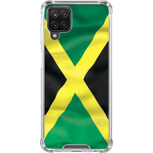 Jamaica Flag Galaxy A12 Clear Case
