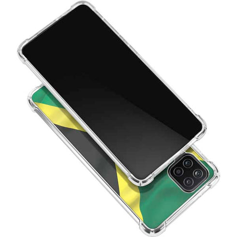 Jamaica Flag Galaxy A12 Clear Case