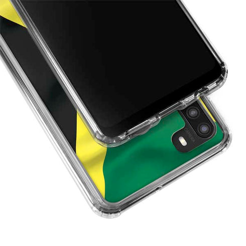 Jamaica Flag Galaxy A21 Clear Case