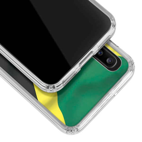 Jamaica Flag Galaxy A30 Clear Case