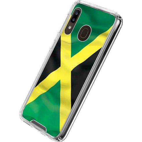 Jamaica Flag Galaxy A30 Clear Case
