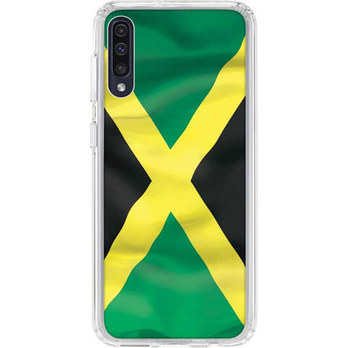 Jamaica Flag Galaxy A50 Clear Case