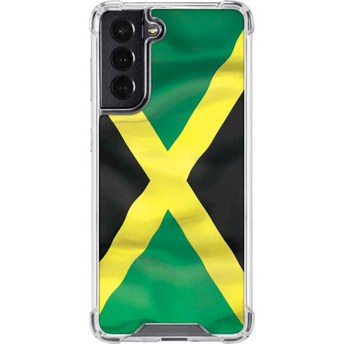 Jamaica Flag Galaxy S22 Clear Case