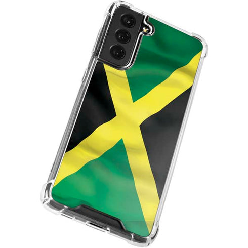 Jamaica Flag Galaxy S22 Plus Clear Case