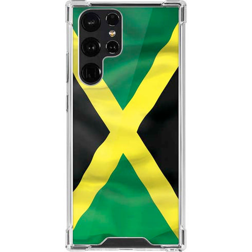 Jamaica Flag Galaxy S22 Ultra Clear Case