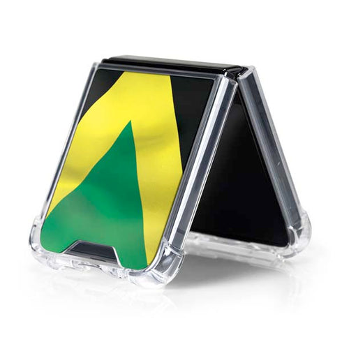 Jamaica Flag Galaxy Z Flip5 5G Clear Case