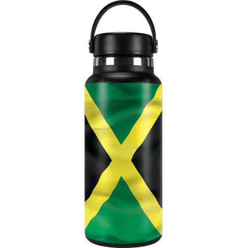 Jamaica Flag Hydro Flask 32oz Wide Mouth Skin