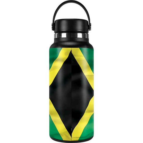 Jamaica Flag Hydro Flask 32oz Wide Mouth Skin