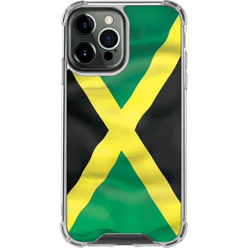 Jamaica Flag iPhone 13 Pro Max Clear Case