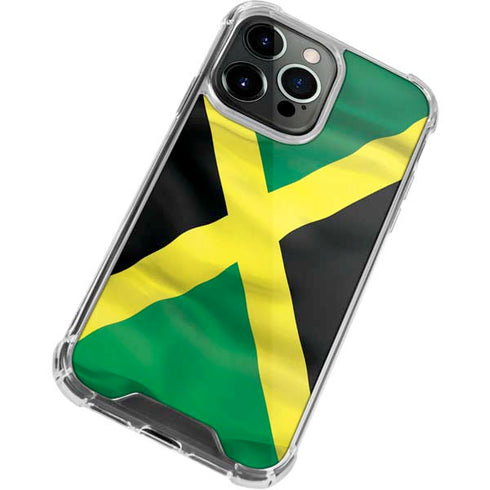 Jamaica Flag iPhone 13 Pro Max Clear Case