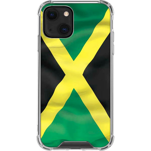 Jamaica Flag iPhone 15 Plus Clear Case