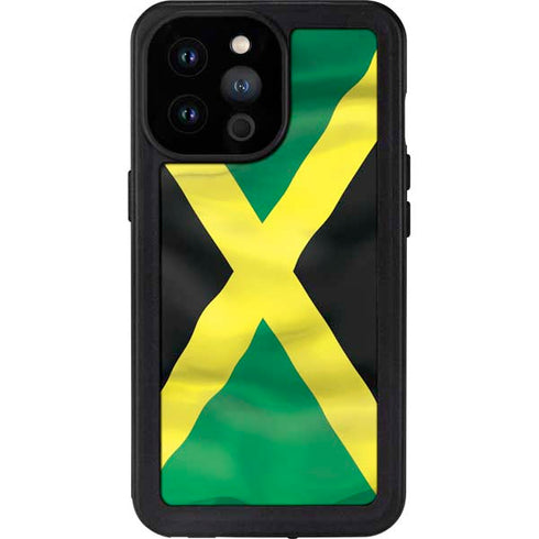 Jamaica Flag iPhone 14 Pro Max Waterproof Case
