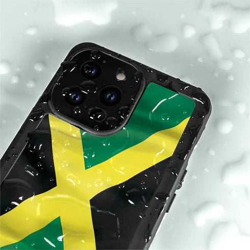 Jamaica Flag iPhone 14 Pro Max Waterproof Case