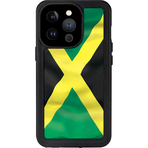 Jamaica Flag iPhone 14 Pro Waterproof Case