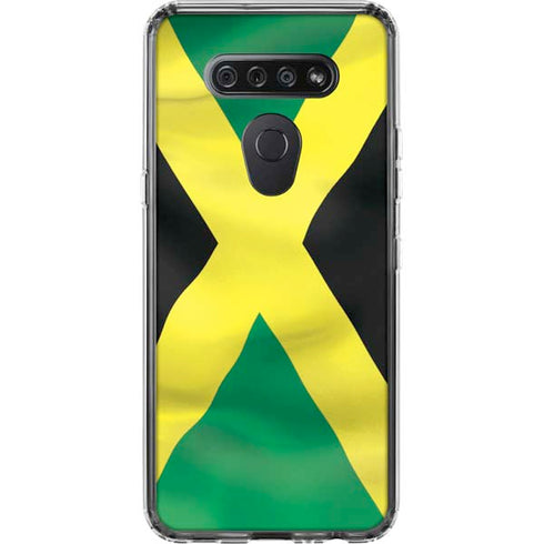 Jamaica Flag LG K51/Q51 Clear Case