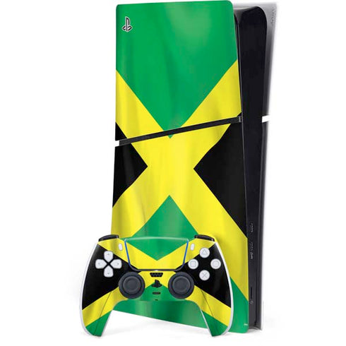 Jamaica Flag PS5 Slim Digital Edition Console Skin