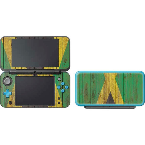 Jamaican Flag Dark Wood Nintendo 2DS XL (2017) Skin