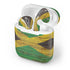 Jamaican Flag Dark Wood Apple AirPods Skin