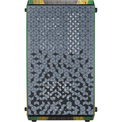 Jamaican Flag Dark Wood Cooler Master MasterBox Q300L Mini Tower Skin